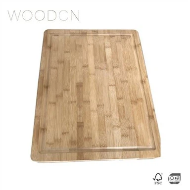 ไม้ไม้ไผ่ที่เป็นของแข็งตัดคณะกรรมการเหมาะสําหรับห้องครัวที่