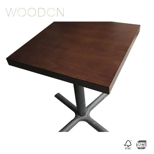 Veneer Black Walnut Wood Restaurant Table