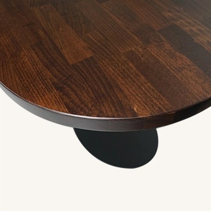Beech Wood Butcher Block Dining Table Top in Walnut Color Manufacturer best