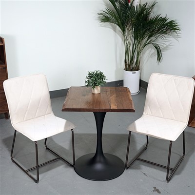 Solid Na Black Walnut Rustic Rustic Live Edge ผู้ผลิตโต๊ะรับประทานอาหารโต๊ะรับประทานอาหาร